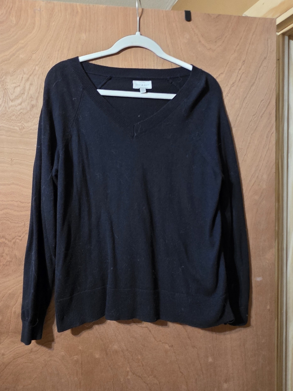Lucky Brand Black V-Neck Women's Sweater